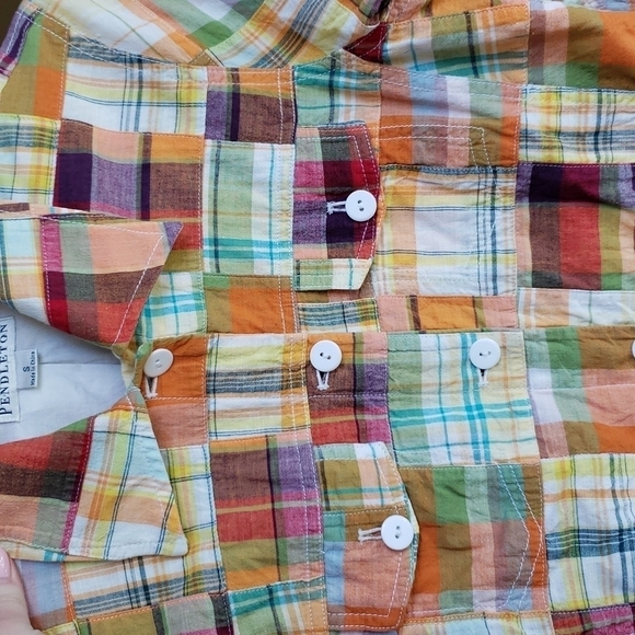 Pendleton Patchwork Button Up Coat - Size S - Picture 6 of 9